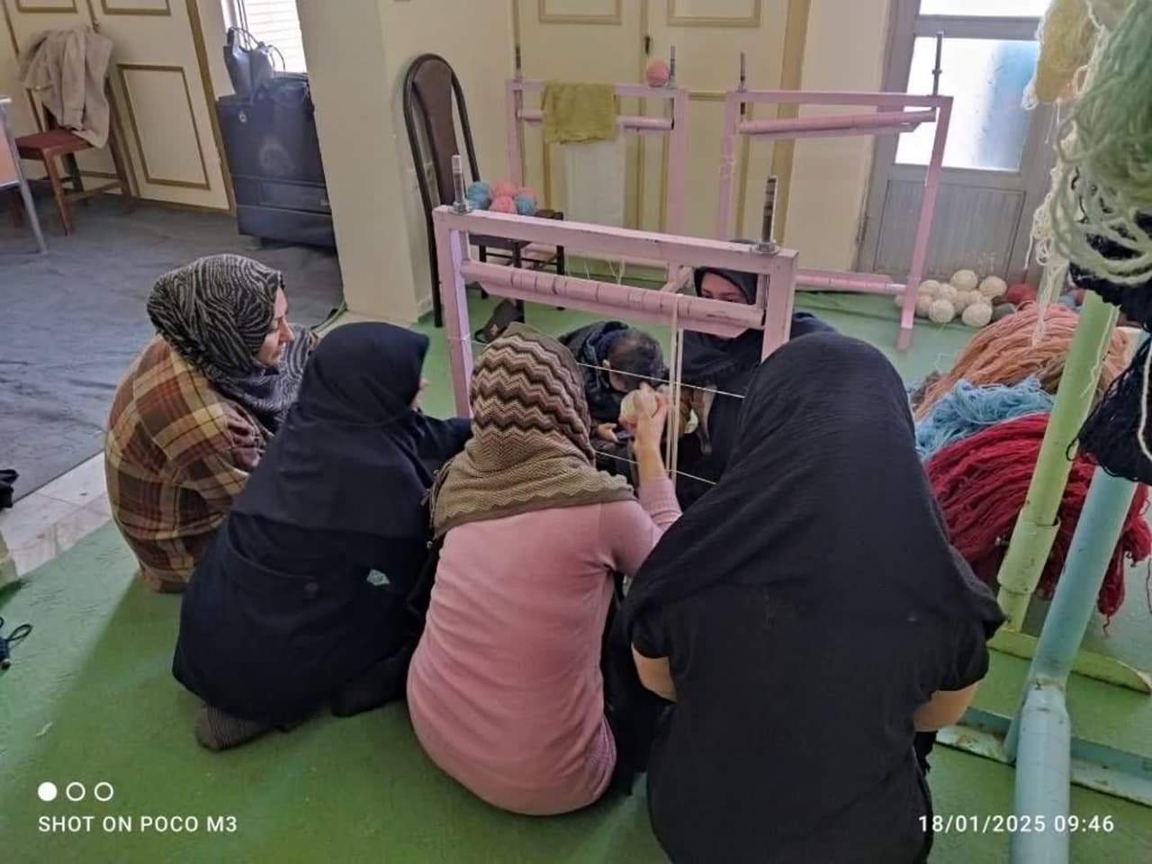 آموزش قالی بافی