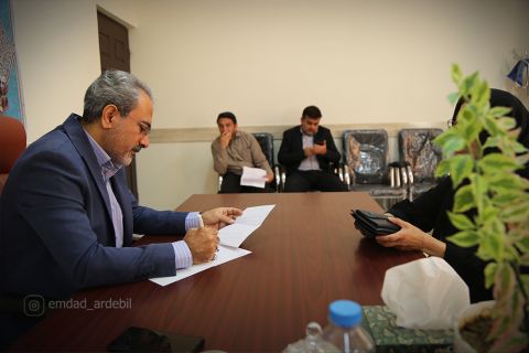 ملاقات مردمی مدیرکل کمیته امداد استان اردبیل در شهرستان‌های گرمی و انگوت1403/05/18