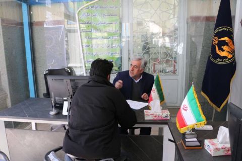برپایی میز خدمت، پایگاه حامی یابی و نمایش اقدامات شاخص در مصلای کرج