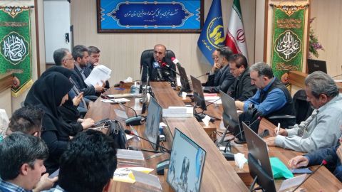 نشست خبری سیدابوالفضل پرپنچی، مدیر کل کمیته امداد استان تهران بعدازظهر شنبه ۲۵ اسفند ماه ۱۴۰۳ 