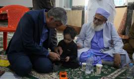 برپایی میز خدمت کمیته امداد در مسجد جامع اهل سنت خاش