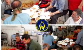 توزیع ۲۰۰۰ پرس غذای گرم بین مددجویان  کمیته امداد کوهسرخ 