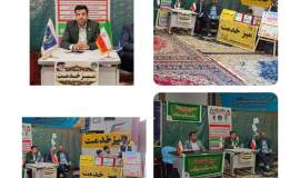 حضور رئیس کمیته امداد کلات در میز خدمت نماز جمعه به مناسبت هفته دولت