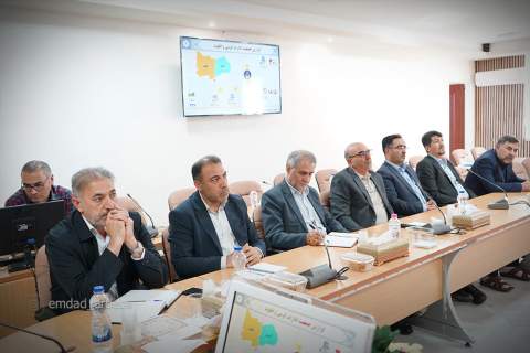 گزارش تصویری حضور نماینده مردم گرمی و انگوت در مجلس شورای اسلامی در کمیته امداد اردبیل 1405/03/12