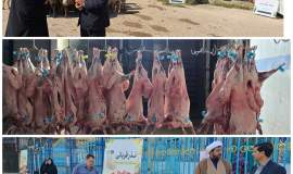 ۲۰۲ رأس دام سبک و سنگین ذبح و بین نیازمندان خراسان شمالی توزیع شد