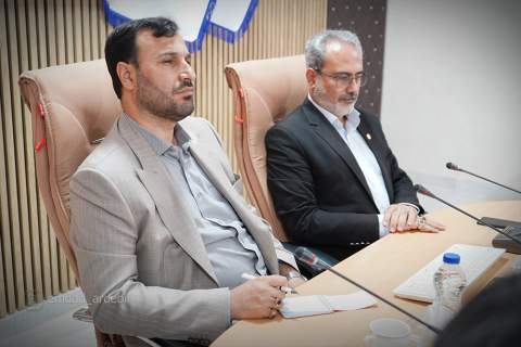 گزارش تصویری حضور نماینده مردم گرمی و انگوت در مجلس شورای اسلامی در کمیته امداد اردبیل 1405/03/12