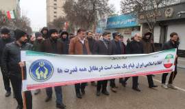 حضور پرشور امدادگران کمیته امداد استان اردبیل در راهپیمایی ۲۲ بهمن