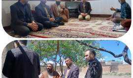 دیدار با خانواده دو بیمار صعب العلاج شهرستان خواف  