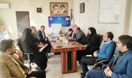 دیدار صمیمی رئیس کمیته امداد شهرستان چناران با مدیر آموزش‌وپرورش در راستای اجرای طرح «مهرآموز»