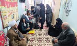 بازدید رئیس کمیته امداد خلیل‌آباد به همراه امام جمعه و رئیس شبکه بهداشت از سالمندان تحت حمایت
