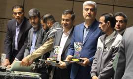 تجلیل از مدیرکل کمیته امداد سیستان و بلوچستان در سومین جشنواره کارمند تراز مکتب حاج قاسم