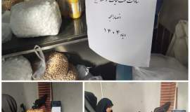بسته‌های غذایی بین خانواده‌های ایتام و سادات در خلیل‌آباد توزیع شد