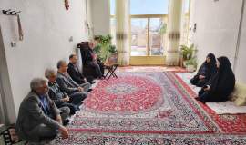 دیدار و تفقد مدیرکل کمیته امداد استان اصفهان با خانواده شهدای تحت حمایت شهرستان جرقویه