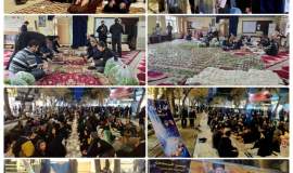 برپایی سفره  افطار ساده به همت امدادگران کمیته امداد خراسان شمالی و خیرین درمیدان شهید 