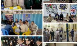حضور دستگاه‌های اجرایی در میز خدمت به مناسبت آغاز هفته بسیج در بجنورد