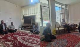 دیدار امام جمعه شهرستان فلاورجان در صبح عید غدیر با بیماران سادات تحت حمایت کمیته امداد 