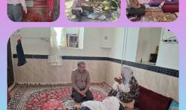 دیدار با بیماران زمین‌گیر و توزیع گوشت قربانی در صالح‌آباد به مناسبت دهه ولایت