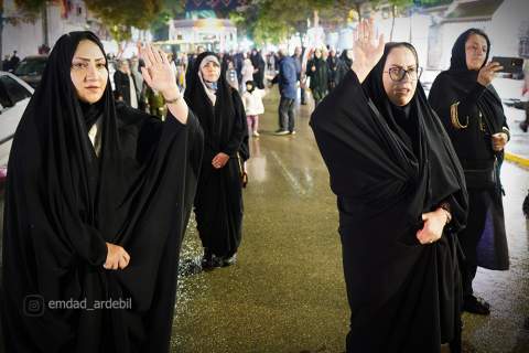 گزارش تصویری هشتادوپنجمین شب حضور امدادگران کمیته امداد اردبیل در سنگر خیابانی1405/03/03 