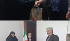 دلجویی مشاور رییس کمیته امداد در امور بانوان از خانواده شهید رمضان در چناران