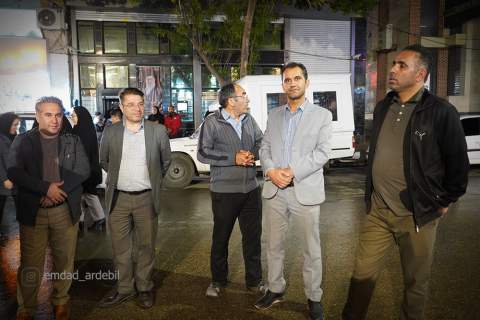 گزارش تصویری هشتادوپنجمین شب حضور امدادگران کمیته امداد اردبیل در سنگر خیابانی1405/03/03 