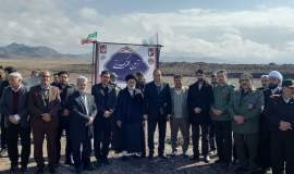 کلنگ زنی  نخستین نیروگاه خورشیدی تجمیعی یک مگاواتی روستای زین آباد بجستان  همزمان با دهه فجر