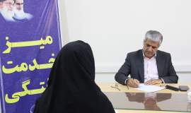 برپایی میز خدمت مددجویی در زاهدان