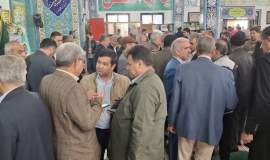 برگزاری میزخدمت کمیته امداد در آیین سیاسی عبادی نماز جمعه گلبهار