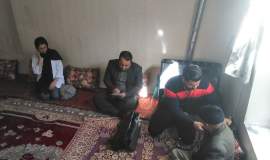 اجرای دومین مرحله بازدید از سالمندان و بیماران تحت حمایت کمیته امداد در روستاهای بوئین میاندشت 