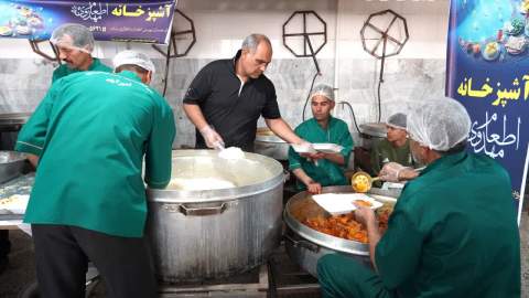 افتتاح آشپزخانه اطعام مهدوی در مسجد امیرآباد بیرجند