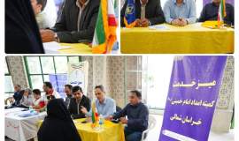 پاسخگویی مدیر کل و امدادگران کمیته امداد خراسان شمالی به مطالبات مردمی در میز خدمت نماز جمعه