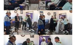 تجلیل کمیته امداد خوشاب از خدمات انسانی و معنوی کادر نیروی انتظامی شهرستان