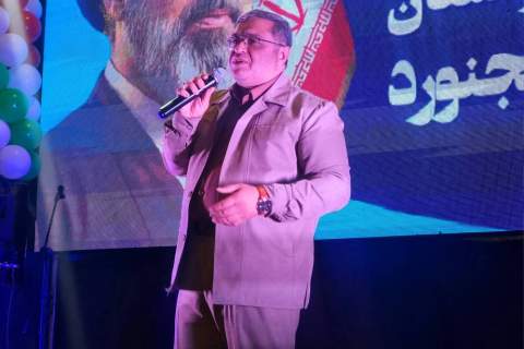 گزارش تصویری- برنامه  "کاروان زندگی در میدان" در هفتاد و پنجمین شب اجتماعات مردمی بجنورد-1405/02/24