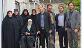 تجلیل کمیته امداد جغتای از اسوه صبر و ایثار، فرزند دانشمند شهید هاشمی‌تبار   
