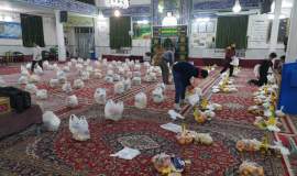 توزیع بیش از ۳۳۹ بسته معیشتی و ۳۰۰ کیلوگرم گوشت در یلدای مهربانی قوچان