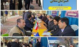 پاسخگویی مدیرکل و معاونین کمیته امداد خراسان شمالی به مطالبات مردمی در میز خدمت دهه فجر