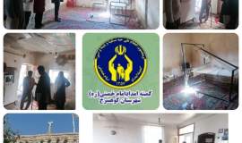 بازدید از منازل مددجویان روستاهای تجرود، خرو و بندقراء شهرستان کوهسرخ با هدف بررسی وضعیت معیشتی 