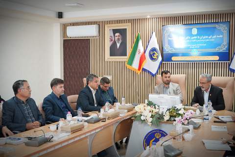 گزارش تصویری حضور نماینده مردم گرمی و انگوت در مجلس شورای اسلامی در کمیته امداد اردبیل 1405/03/12
