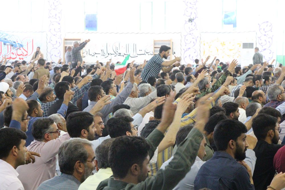 حضور بسیجیان کمیته امداد در راهپیمایی "جمعه خشم و نصر" زاهدان