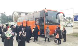 اردوی زیارتی و آموزشی قالیبافان کمیته امداد خلیل‌آباد به مشهد برگزار شد