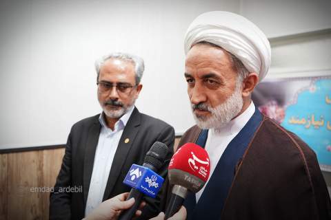 گزارش تصویری توزیع گوشت قربانی میان نیازمندان با حضور رئیس‌کل دادگستری اردبیل1405/03/05