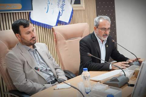 گزارش تصویری حضور نماینده مردم گرمی و انگوت در مجلس شورای اسلامی در کمیته امداد اردبیل 1405/03/12
